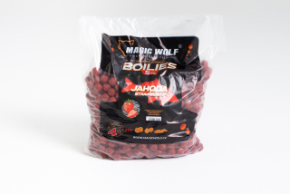 MAGIC WOLF Krmné Boilie 5 kg 24 mm Jahoda